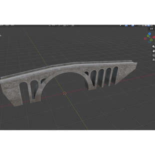 石桥拱桥3d模型文件素材含贴图blender/obj/fbx/glb