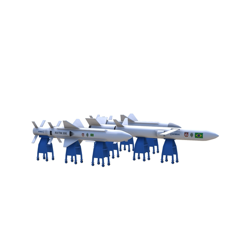 火箭导弹武器3d模型文件素材含贴图blender/obj/fbx/glb