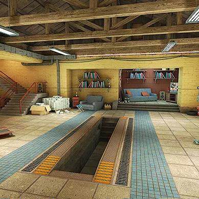 Unity Garage Man Cave 1.0 汽车修理仓库车间场景3D模型