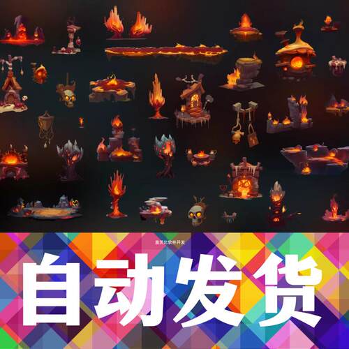Unity Animated 2d Hell Platformer Game Ready Environments