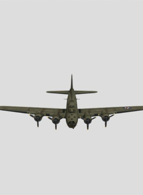 B-17E轰炸机3d模型素材含贴图blender/fbx/obj写实迷彩绿色