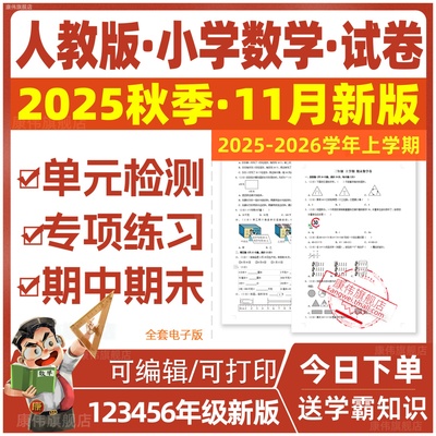 人教版小学数学试卷电子版