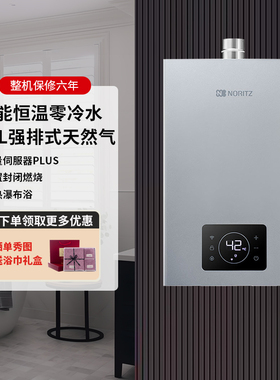 NORITZ/能率 GQ-16V36AFEX 燃气热水器强排式智能恒温水伺服16升