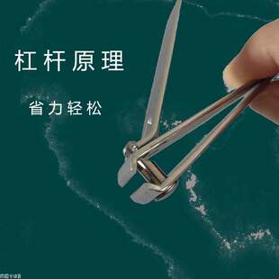 一字平口剪直口大号指甲钳不锈钢指甲剪延长甲指甲刀美甲店专用