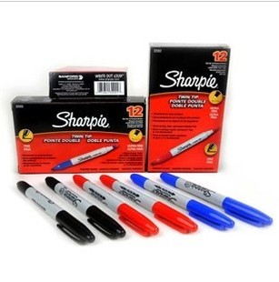 Sharpie 进口记号笔Marker笔 黑色 红色 蓝色 此为单支价格