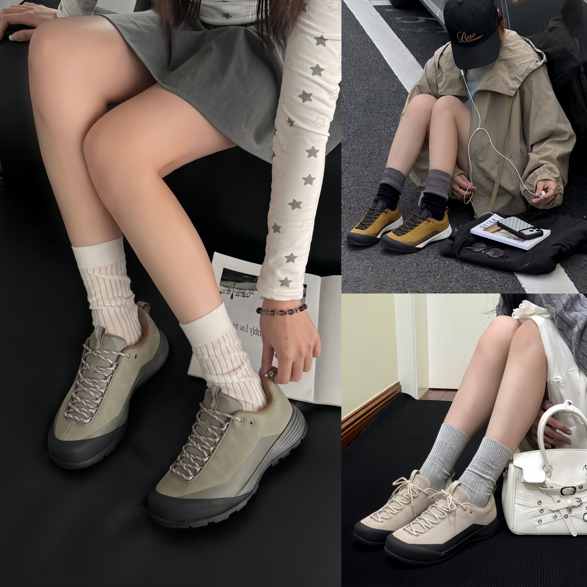 【轻如风】秋季男女款耐磨大底防滑轻便低帮复古机能登山鞋C4537