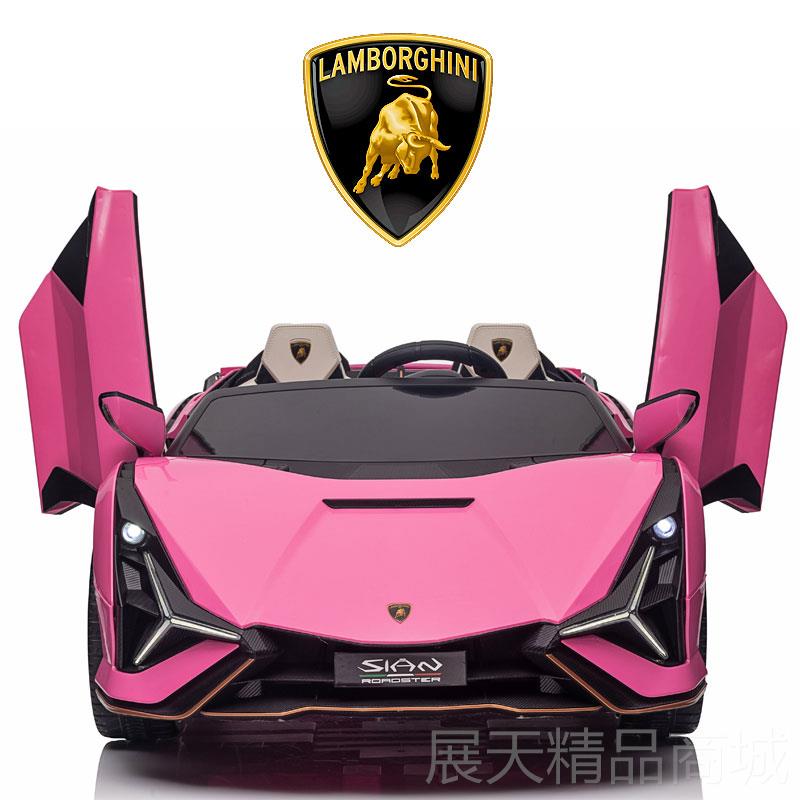 正品人座兰博基尼宝儿童电动汽车四轮玩具可坐大人带双遥控宝子亲