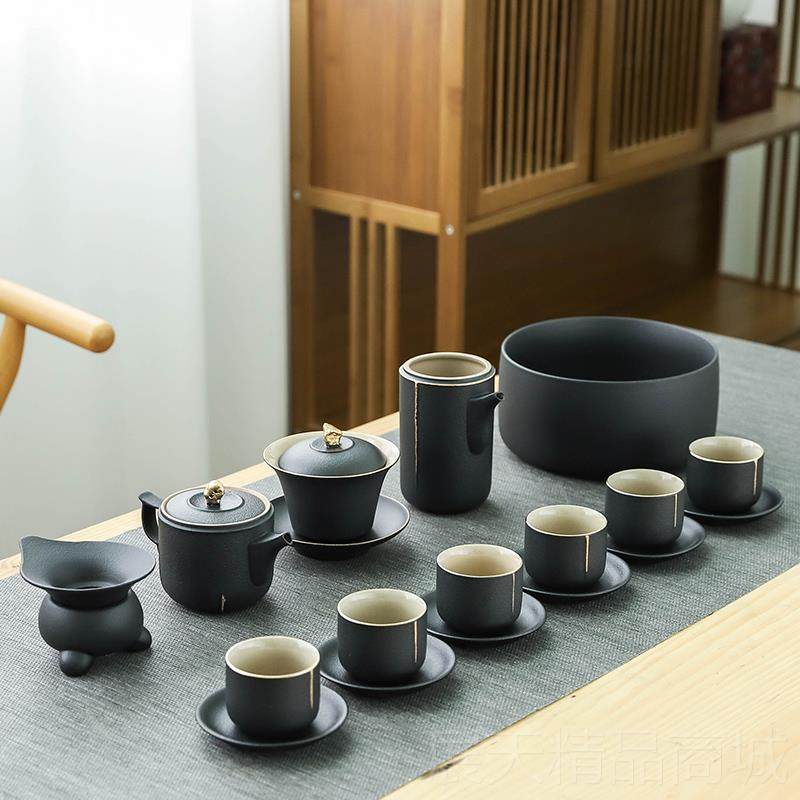 正品茶具装家用客厅轻套奢简约 功夫茶具套办公小室高盒端陶瓷礼,餐饮具,功夫茶具,淘宝优惠券,粉丝福利购,淘宝优惠卷