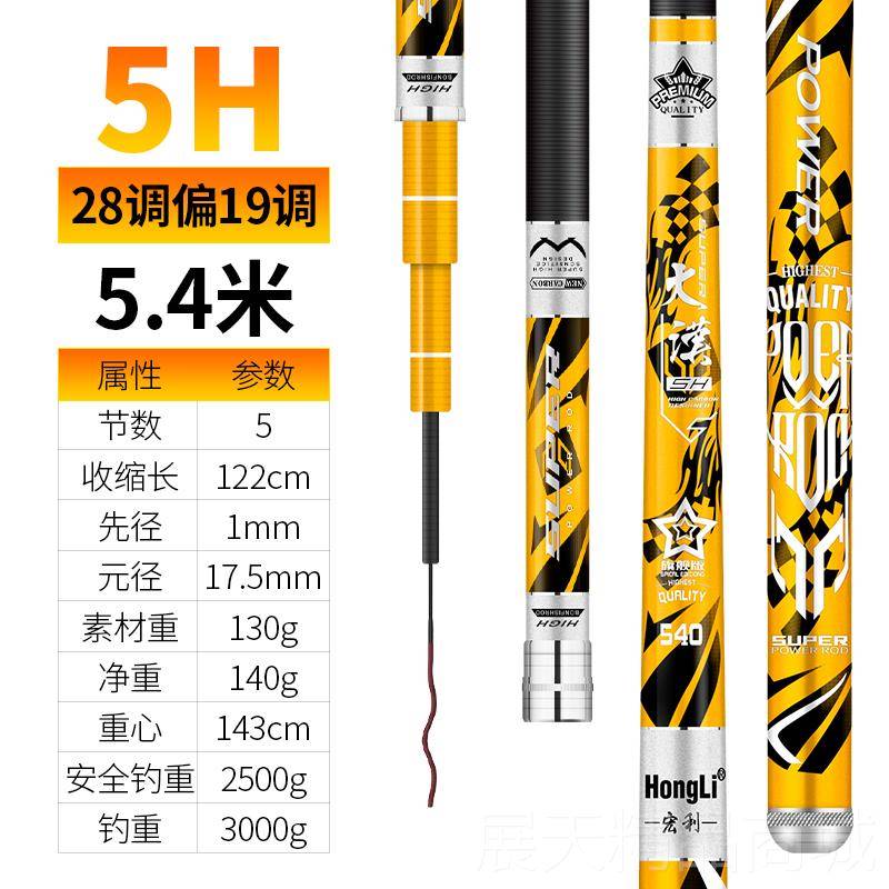 正品日本进口布19手调超轻超硬28调鲤高碳素鱼竿鲫鱼竿杆综合碳台