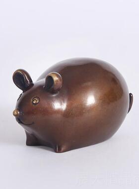 正品黄铜十摆二生肖全套件礼牛鼠虎兔龙蛇马羊猴鸡狗猪摆设摆件生