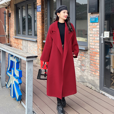 纯手工100毛双面羊毛大衣金夫人