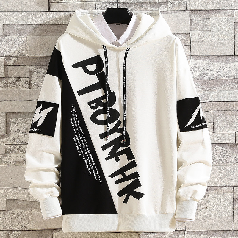 秋款韩版字母PTBOYRFHK带帽卫衣运动休闲上衣卫衣 218-8 W821-P45图片
