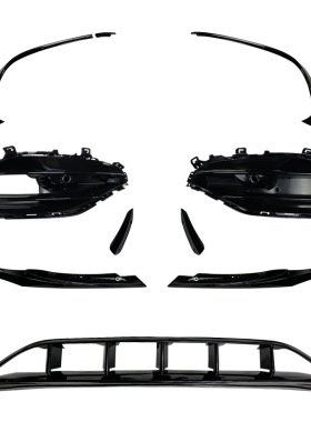 适用奔驰A级 W176 2016-2018前杠包围前唇风刀A45 AMG前风刀改装