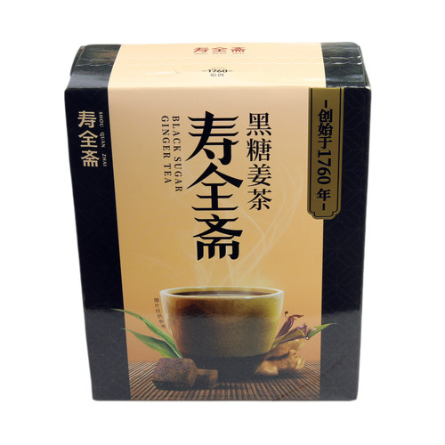 寿全斋 黑糖姜茶120g 10条盒装速溶颗粒冲饮老少皆宜老姜汤