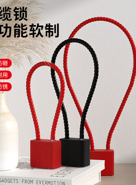 挂锁门锁家用锁头小锁钥匙锁子宿舍柜子钢丝小型通开长锁车筐头盔