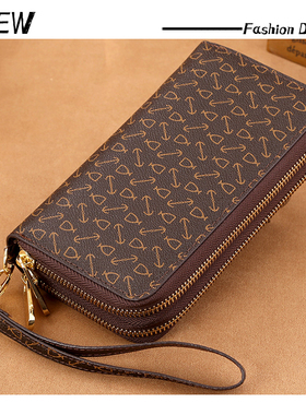 潮牌韩版真皮钱包包女长款手机包新款大容量女士手拿包钱夹皮夹子