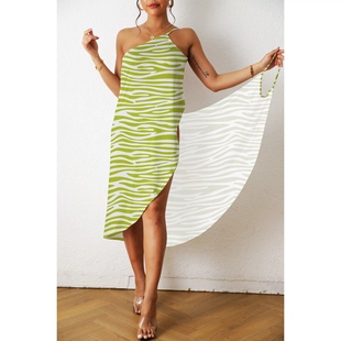 Dress Beach One Piece 吊带连衣裙 Printed Halter Sexy