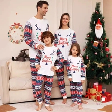 Letter Christmas Parent Child Clothing Printed Home Clothes
