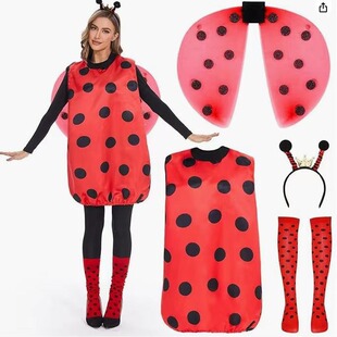 Costume Animal COS Ladybug Wings Set Props Ladybug COS Dress