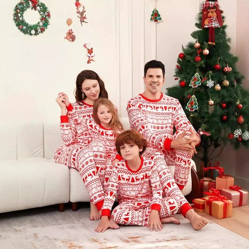 Christmas Parent-Child Sets, Printed Home Comforter Pajamas
