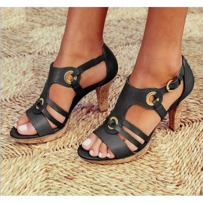 Plus-size 43 42 41 women's high-heeled sandals 高跟女凉鞋