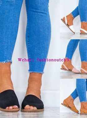 summer women big size 44 43 42 41 flat shoes ladies sandals