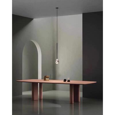 极简实36531作木公办桌设计师轻奢创工台时尚洽谈桌艺术意长桌个