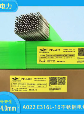 电力PP-A022 白钢 E316L-16不锈钢电焊条2.5/3.2/4.0mm电厂指定品