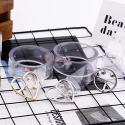 青少年透明针扣腰带牛仔裤皮带