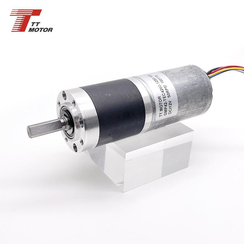 源头工厂库存现货12V直流减速电机一体驱控42mm无刷行星减速电机