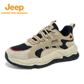 男鞋 款 轻便舒适增高老爹鞋 厚底休闲鞋 JEEP 防滑徒步鞋 吉普秋冬季