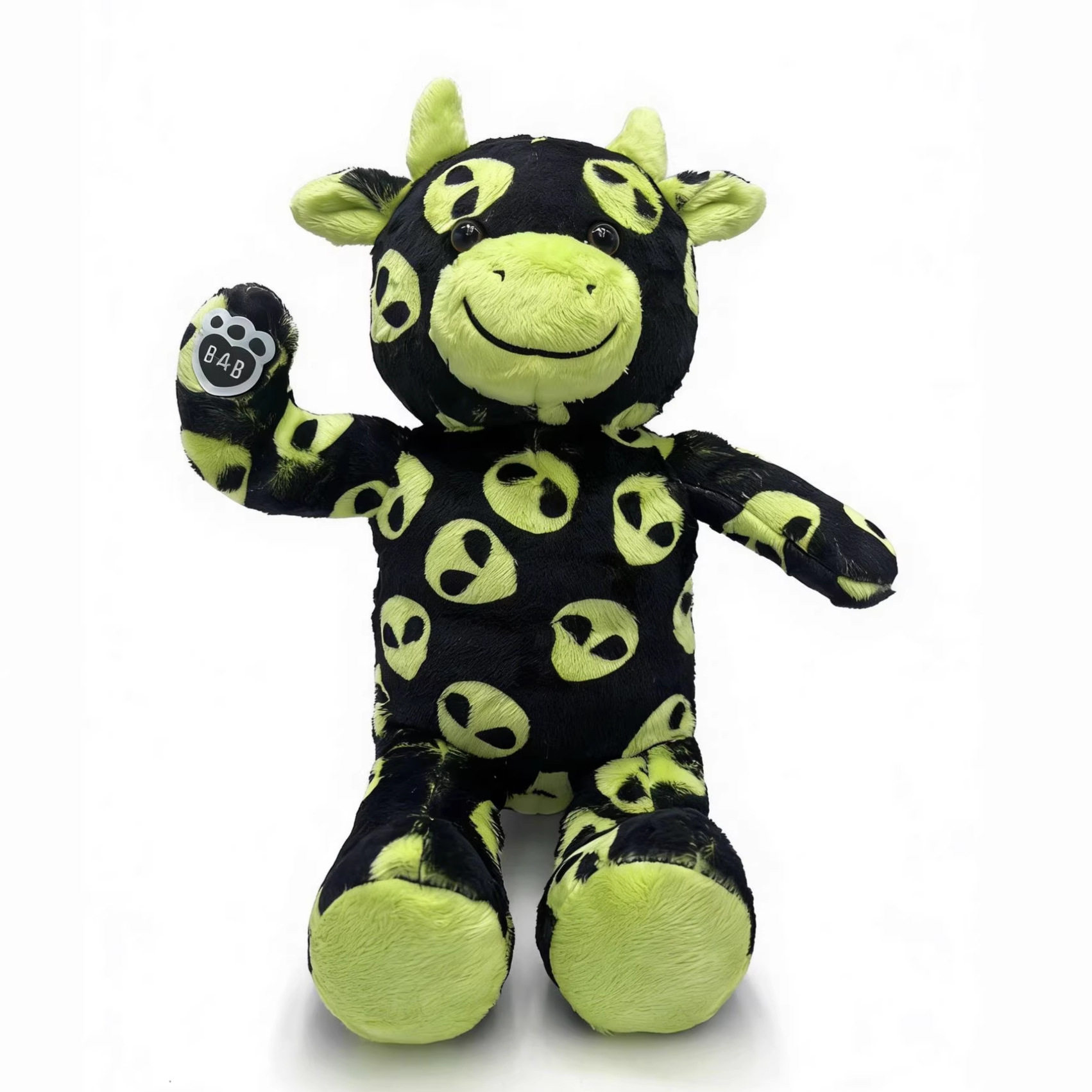 新款Build-A-Bear Workshop Alien Cow外星奶牛毛绒玩偶公仔礼物