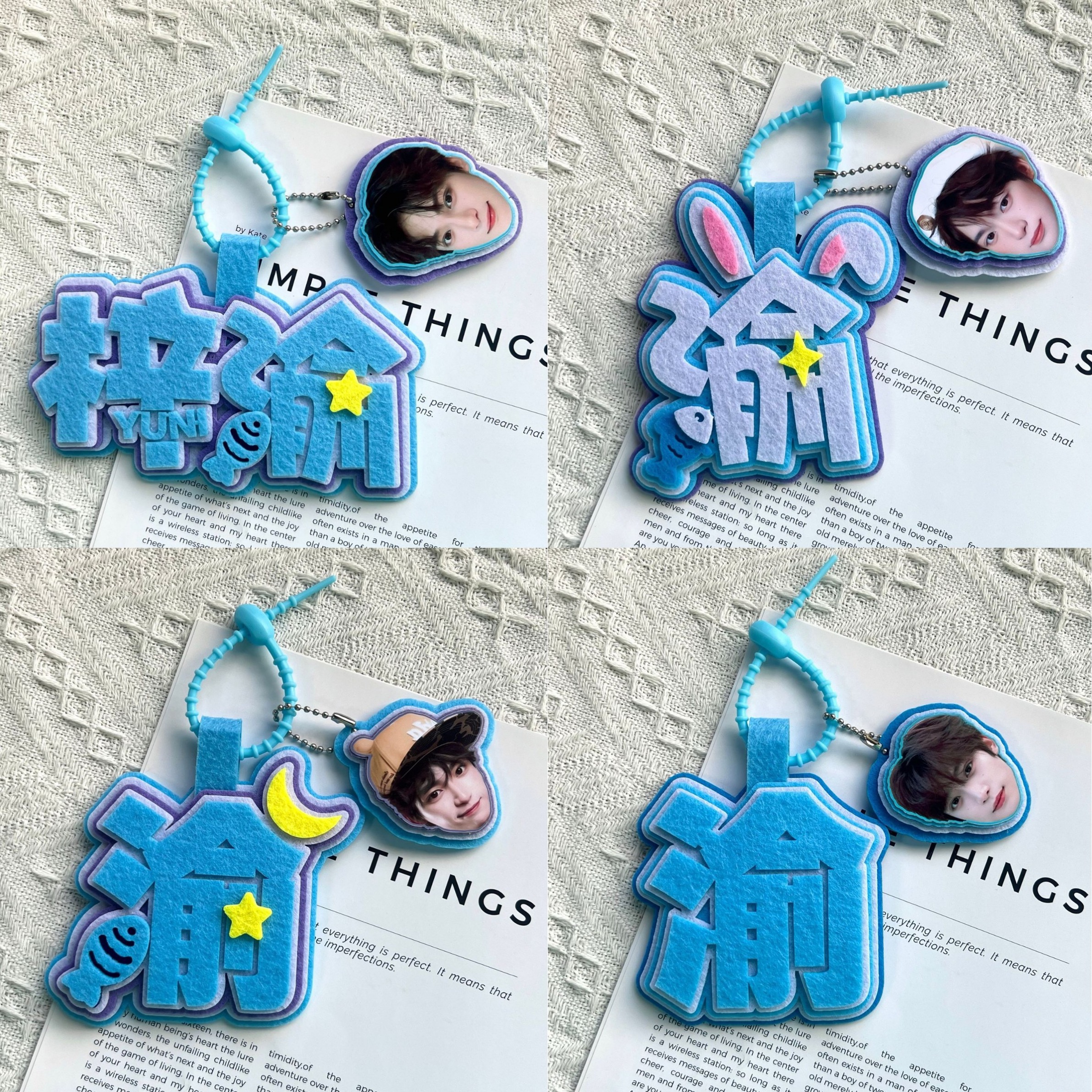 梓渝不织布挂件大头卡通挂饰礼物