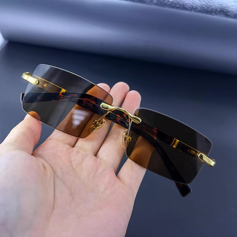 水晶太阳眼镜男帅气男款墨镜男士开车专用2025款钓鱼眼镜司机时尚