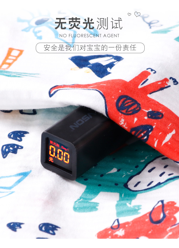 BABY SUMMER SHORT SLEEVE SET COTTON BABY THIN TWO-PIECE SET OF PAJAMAS FOR BOYS AND GIRLS COTTON SHORTS AIR-CONDITIONED SUIT