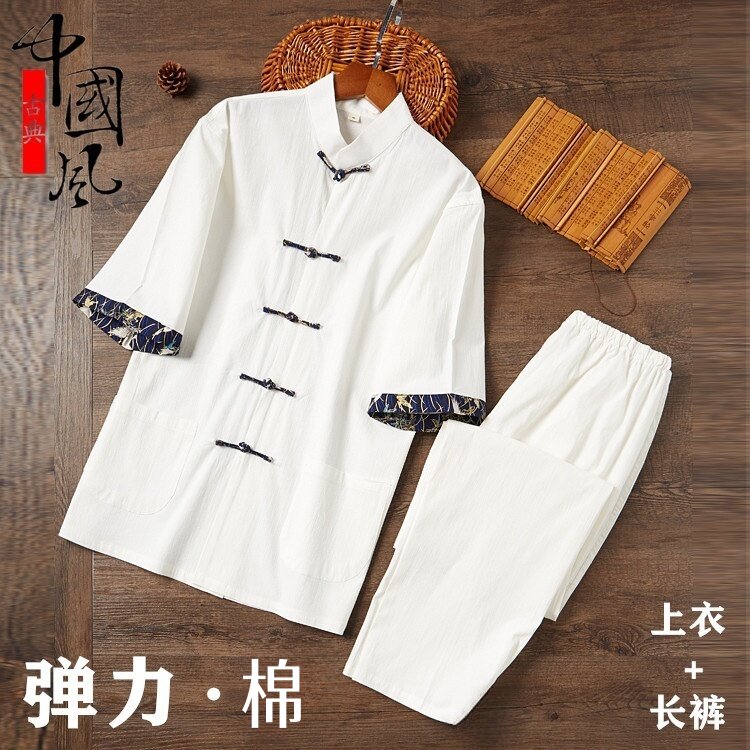 夏季套装休闲潮牌薄款男短袖t恤