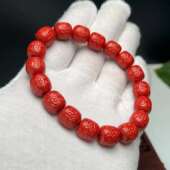 高含量朱砂帝王砂紫金砂多宝手串六字真言貔貅路路通男女手链