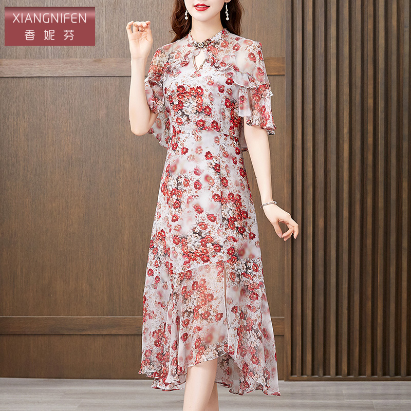 香妮芬简约通勤大摆型