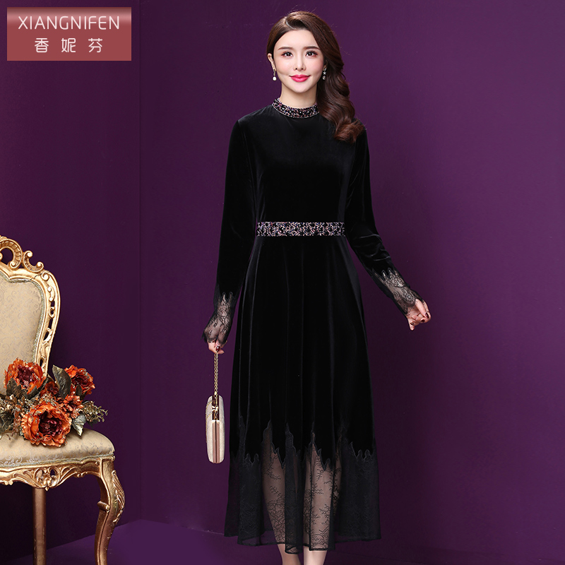 香妮芬2021秋季新款丝绒高贵