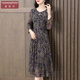 长袖 季 裙子 春季 香妮芬高端精致台湾网纱中年妈妈连衣裙女2026新款