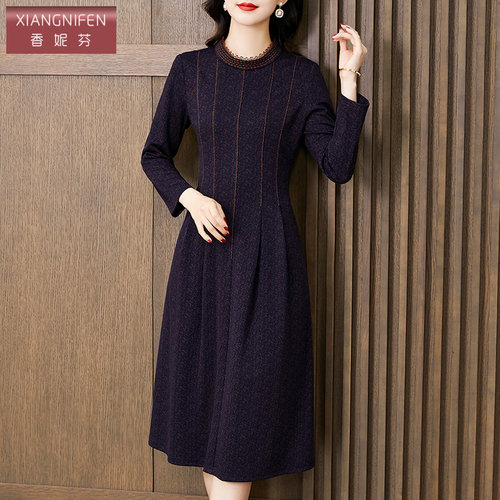 香妮芬气质妈妈连衣裙