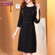 小香风连衣裙时尚 香妮芬简约通勤2025秋季 新款 圆领优雅气质包臀裙