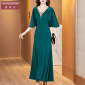 年轻高贵洋气喜婆婆宴会装 妈妈婚宴礼服披肩2025新款 夏季 连衣裙女