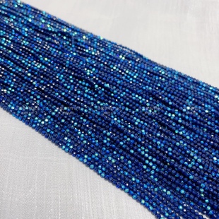 炫彩梦幻克莱因蓝色尖晶石散珠 青金南红配珠手链项链锁骨链手作