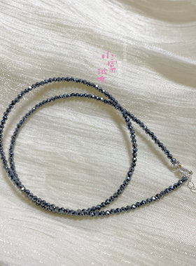 真品天然太赫兹锁骨链尖晶石项链女款甜美文艺简约时尚小清新潮人