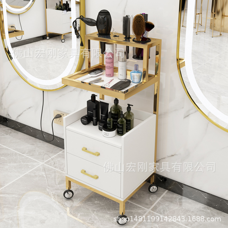 美发美容工具车 理发店推车抽屉式推车 美发推车烫染工具车