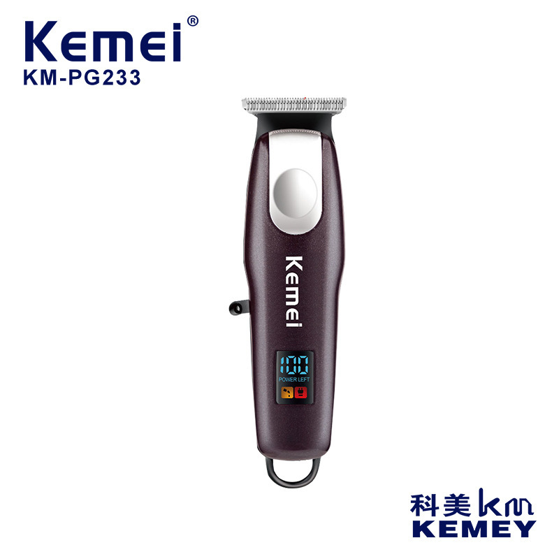 科美km-pg233理发器电动剃头理发推子家用电推剪发廊光头
