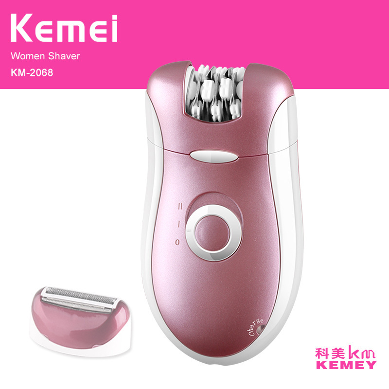 Kemei/科美女士脱毛仪KM-2068二合一全身水洗电动拔毛器剃毛器
