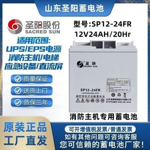 圣阳铅酸蓄电池SP12-24卧试SP12-24FR立试直流屏机房设备应急电源