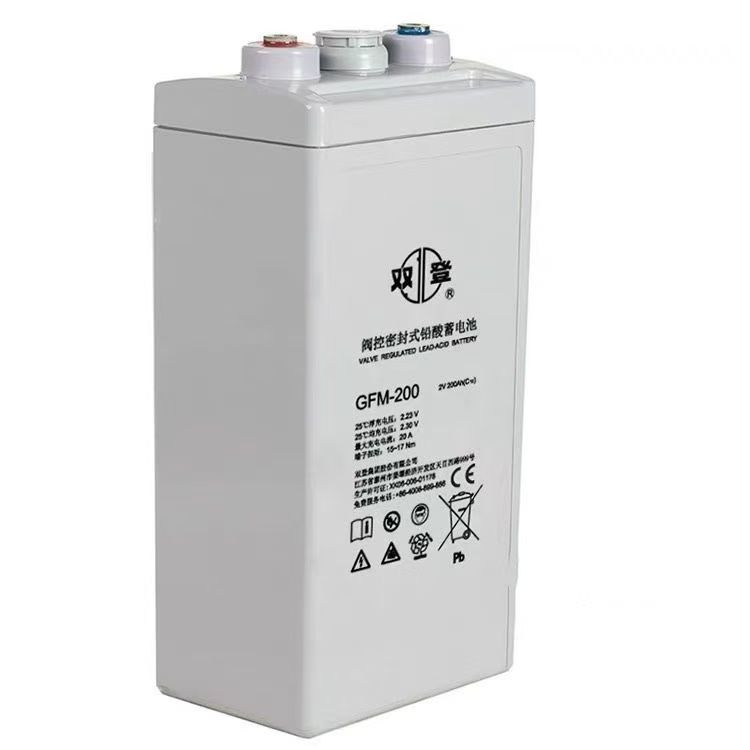 双登铅酸蓄电池2V200Ah免维护GFM-200发电厂铁路医疗EPS应急包邮